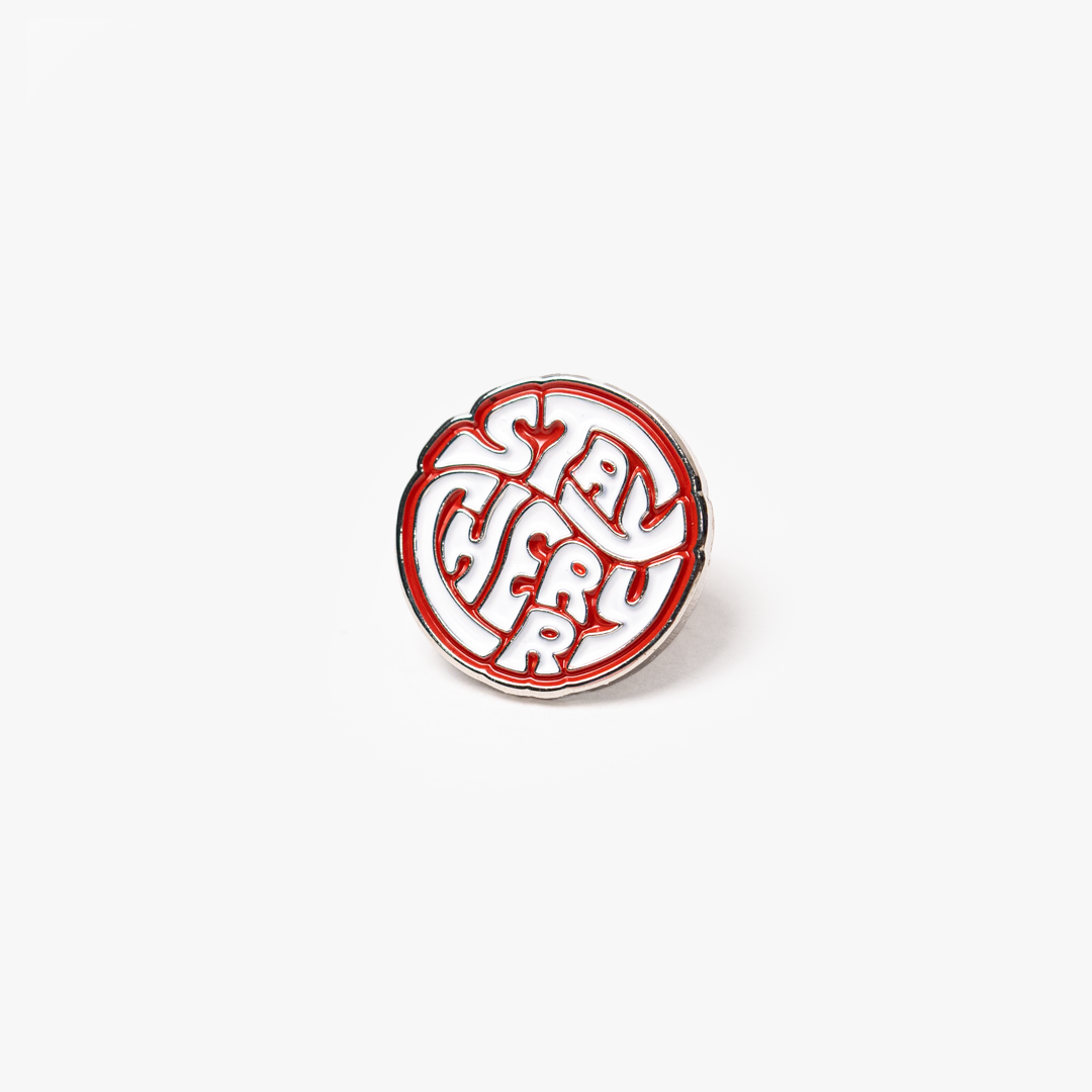 Stay Cherry Retro Enamel Pin Stickers STONEstylee
