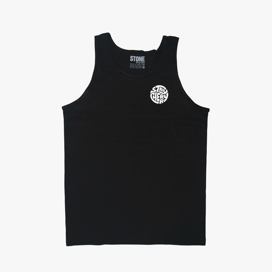 Stay Cherry Retro Tank - black shirts STONEstylee