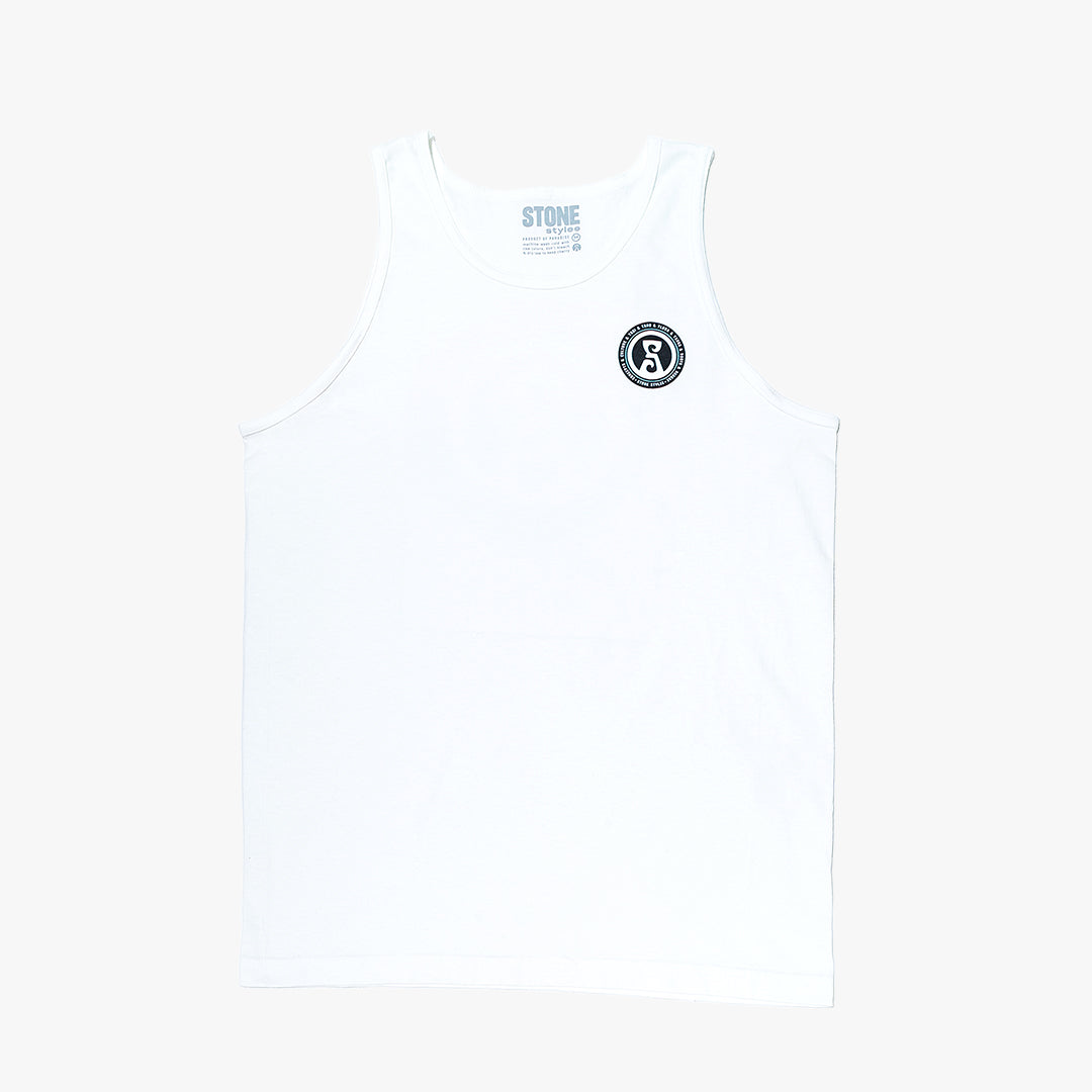 Bio Badge Tank - white shirts STONEstylee   