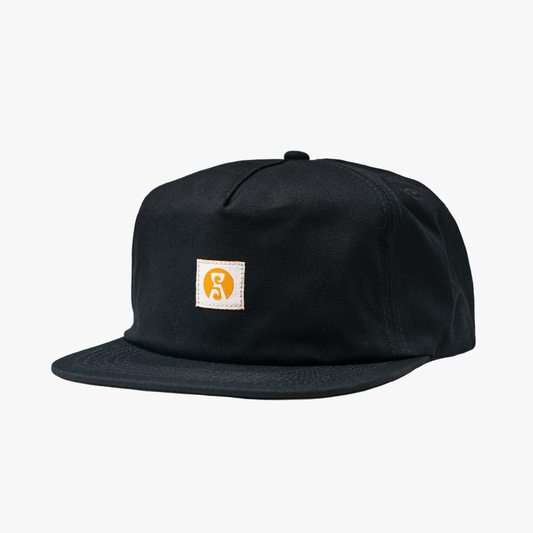 Stone Label Snapback - black Hats STONEstylee