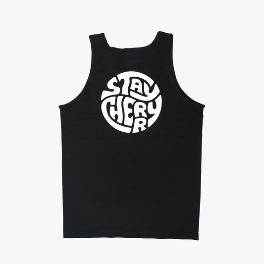 Stay Cherry Retro Tank - black shirts STONEstylee
