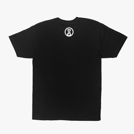 Wave Script Tee - black  STONEstylee   