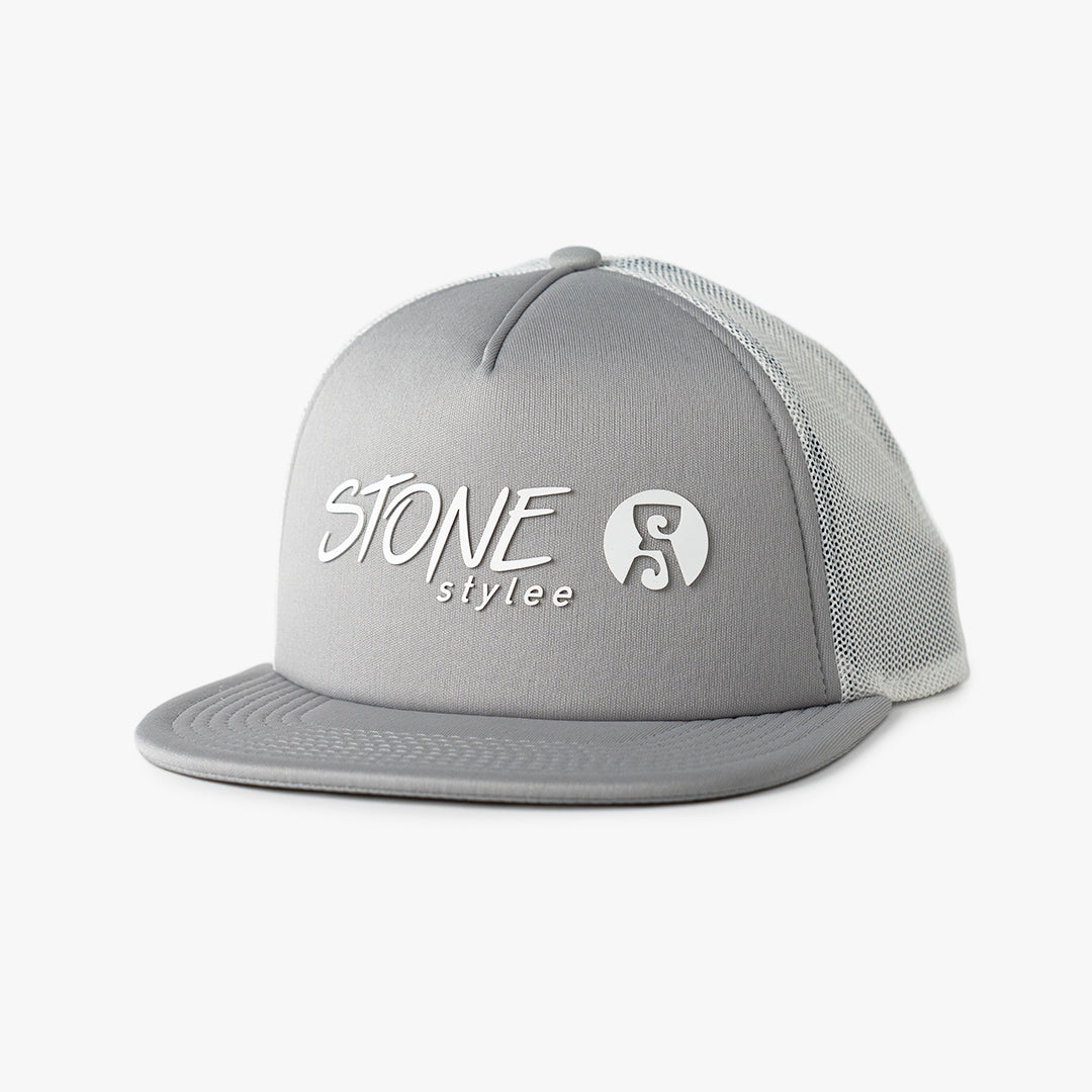 Script Lockup Trucker - grey Hats STONEstylee   